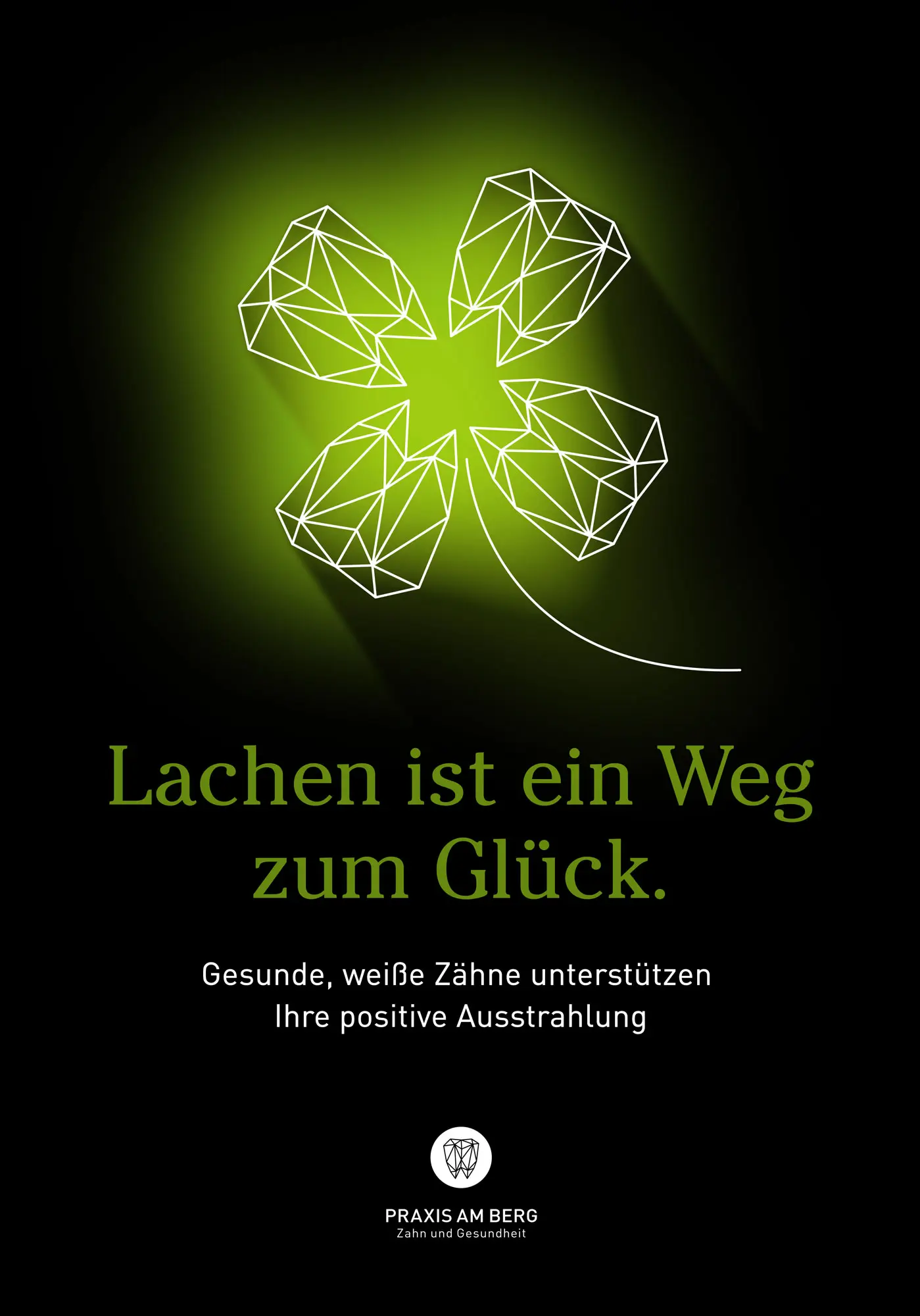 Glück Poster Praxis am Berg