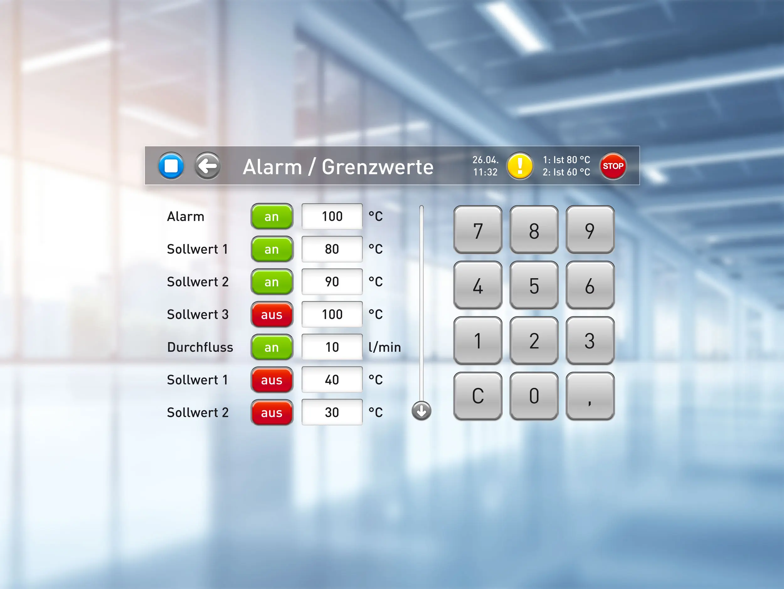 Screen SINGLE Temperiertechnik 