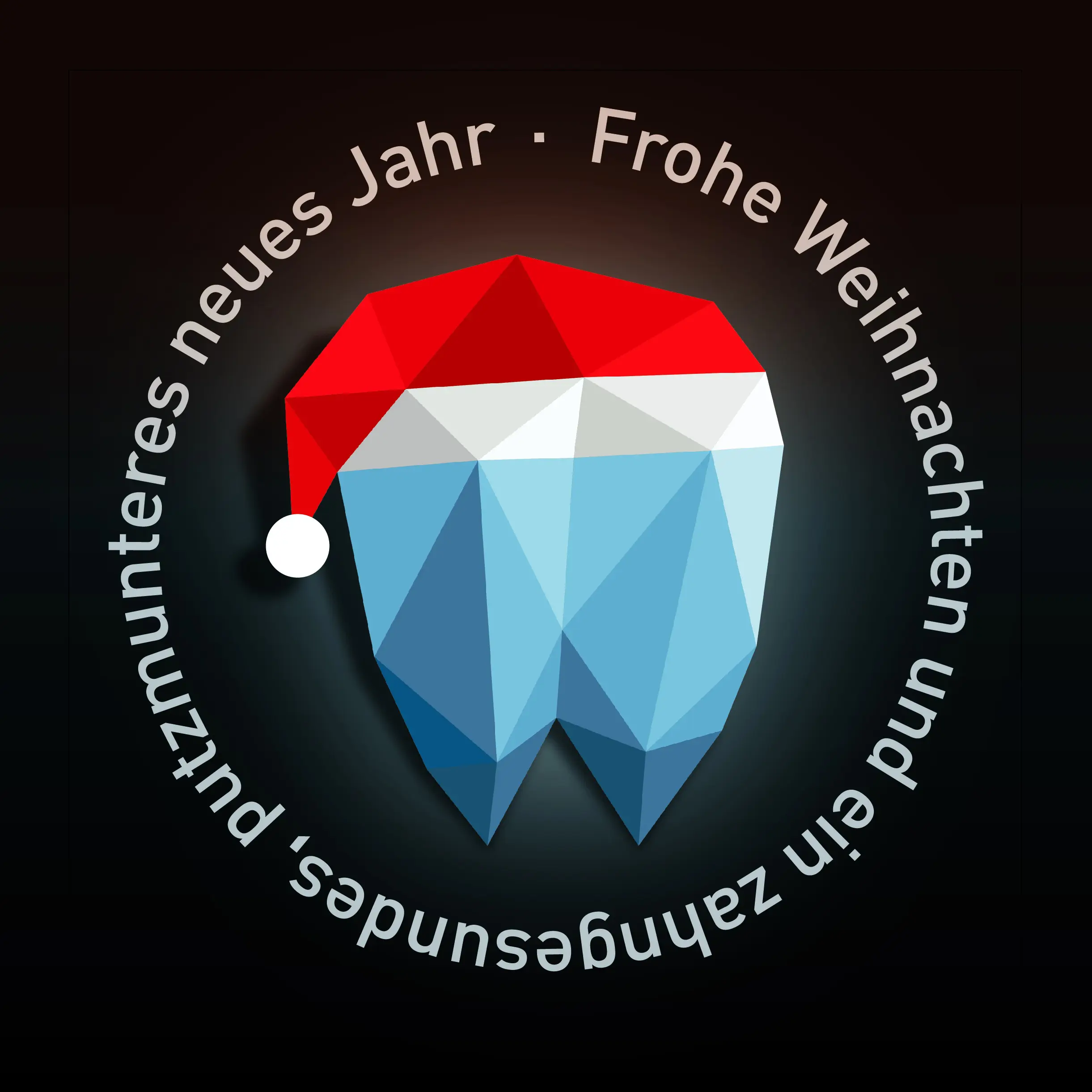 Weihnachtsaufkleber Praxis am Berg